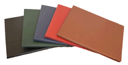 black, blue, red, green and tan bonded leather diploma covers