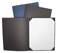 black and midnight blue linen textured paper premium diploma covers
